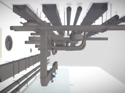 Low Vent System pack Low-poly 3D model