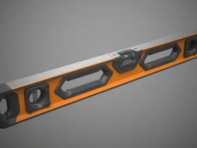 Level measuring tool Low-poly 3D model