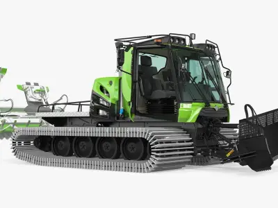 Snowcat Generic Rigged 3D model