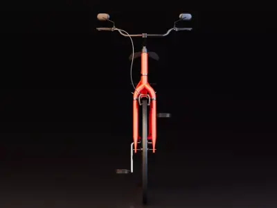 Urban City Bicycle Low-poly 3D model