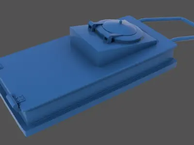 WW2 naval hatch - Personal license - 1-200 scale 3D print model