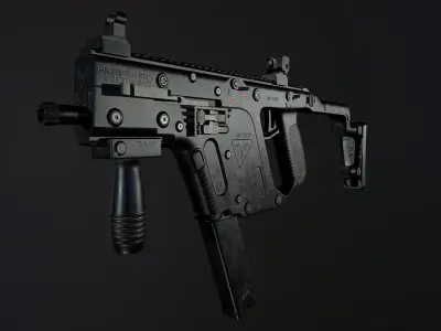 Kriss Vector PBR Low-Poly Game Ready Low-poly 3D model