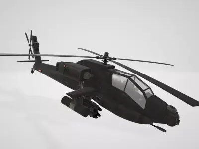 STL File - Attack Helicopter - 3D CAD Model 3D print model