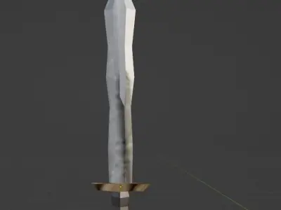 Sword 3D Low-poly 3D model