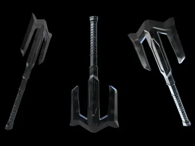 Scifi 2H Axe 3D model