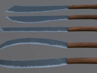 Knives Free low-poly 3D model