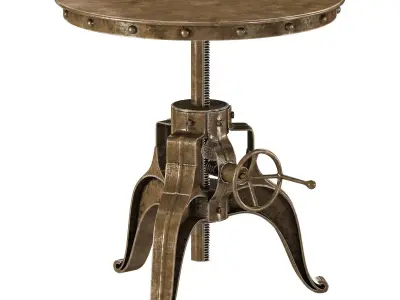 Kathy Kuo home fronzoni industrial  side table 3D model