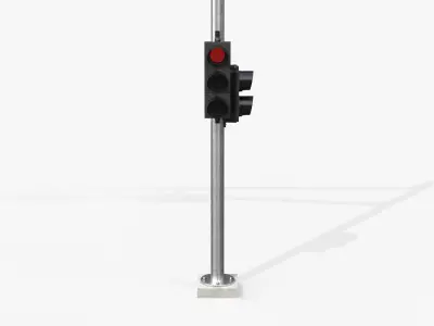 Traffic Light Assembly - Multi-Signal Head 3D model