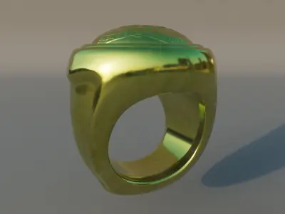 Ring Cinematic gamedev Low-poly 3D model