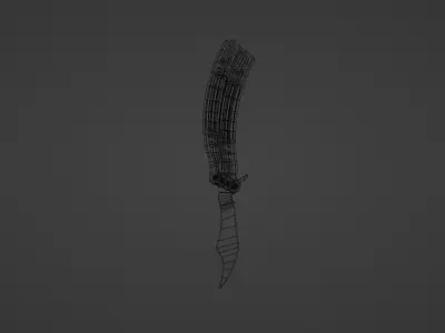 Butterfly Knife Model Low-poly 3D model