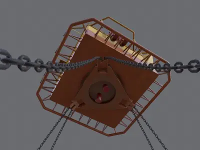 Single Point Mooring Calm Buoy 3D model