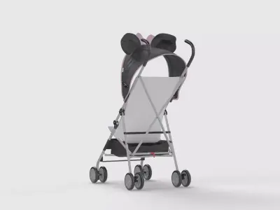 Baby stroller 3D model 3D model purchase