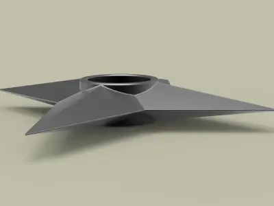 Shuriken 2 star 3D model