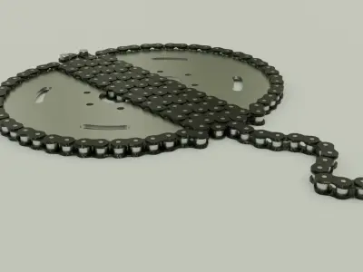  Chain stingray decor 3D model