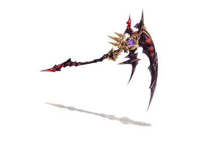 Sacred Scythe Low-poly 3D model