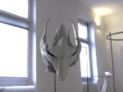 Medieval Visor helmet 3D model