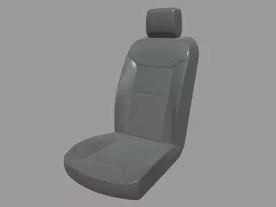 Car Seat 013 Low-poly 3D model