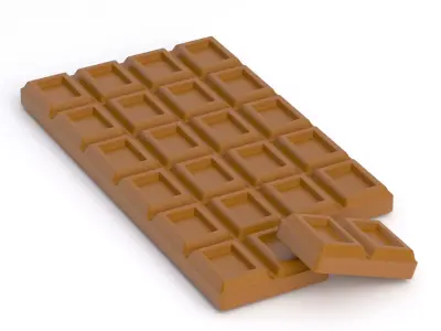 chocolate bar 3D model