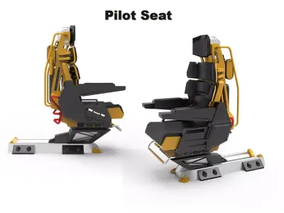 Pilot seat  3D model
