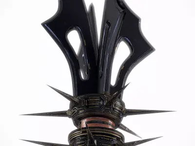 Mace X adamantium sword Low-poly 3D model
