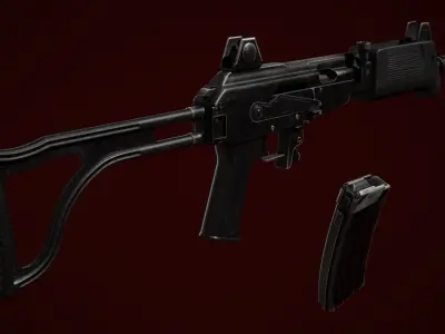 IWI Galil MAR Low-poly 3D model