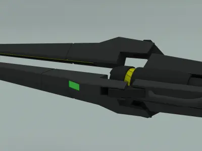GN Mega Launcher 3D model