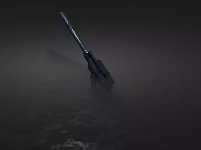 GameReady Rigged LowPoly WW2 Artillery Free low-poly 3D model