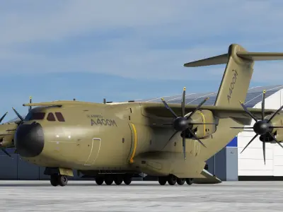  Airbus A400M Military Transport Green 