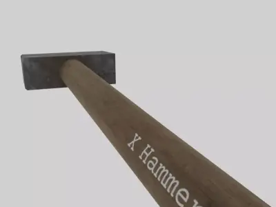 Hammer Free low-poly 3D model 3