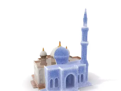 Ornate Mosque model pack Low-poly 3D model