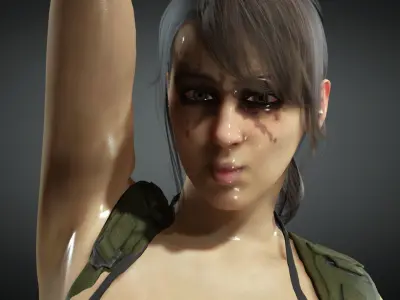 Quiet from Metal Gear Solid 5 3D Model  Low-poly 3D model
