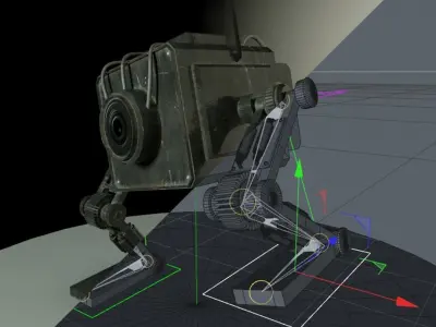 Super realistic Robot Low-poly 3D model