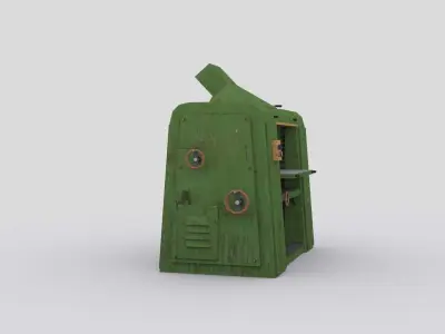 Thickness planer 1 Low-poly 3D model