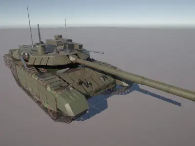 Tank T90 Low-poly 3D model purchase