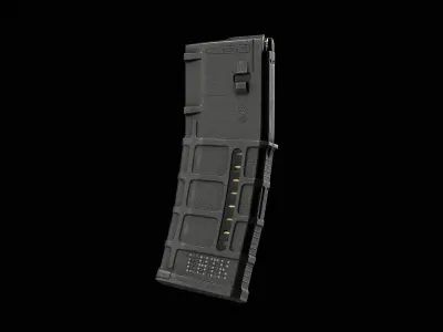 Magazine PMAG 30 Round AR M4 GEN M3 Low-poly 3D model