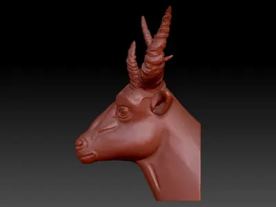 Goat Head 3D print model