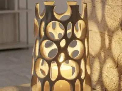 Industrial Voronoi Lattice Structure Advanced Generative Design 3D print model
