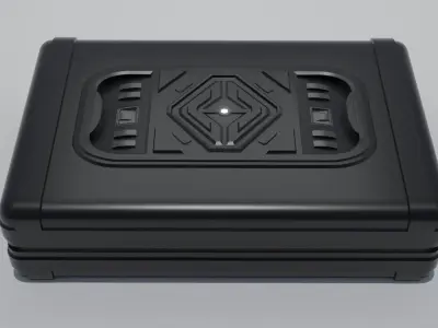Sci-Fi Case 3 Low-poly 3D model