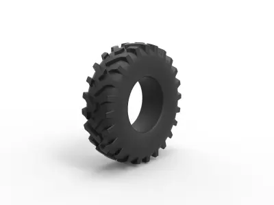Offroad tire 83 Scale 1 to 25 3D print model