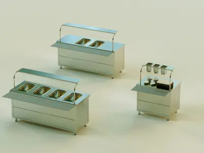 Bain Marie  Low-poly 3D model