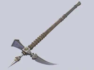 Crowbill Low-poly 3D model