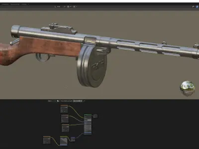 Suomi KP 31 Low-poly 3D model