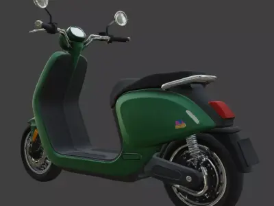Electric Scooter 3D Model 3D model 4