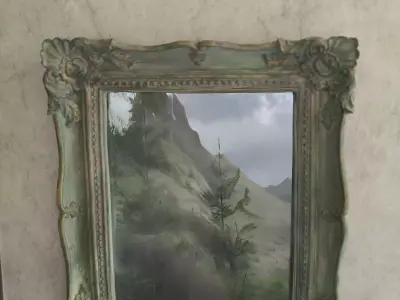 Classic photo frame 3D model