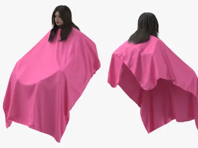  Haircutting Cape with Woman Head 