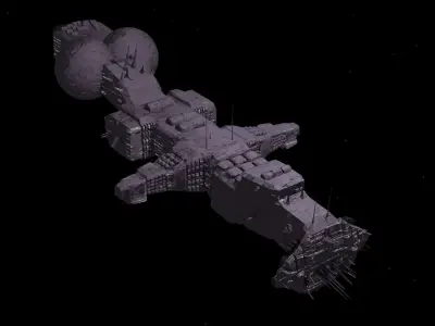 Future Spaceship No5 3D model