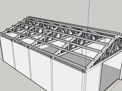 Industrial Shed 3D print model
