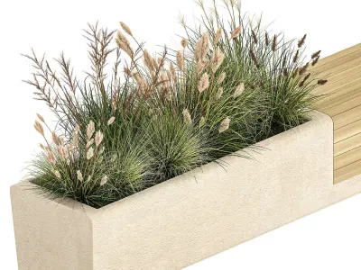 Bushes For Landscaping And Urban Environments 1140 3D model