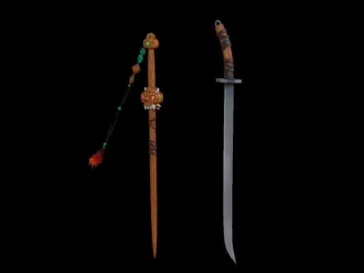 sword chinese 3D model