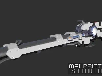 Hyper Mega Bazooka Launcher MG Scale 3D print model